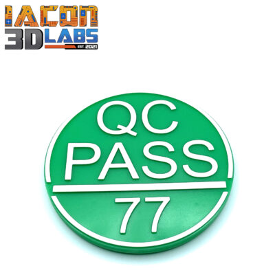 QC Pass Sticker Figure Stand