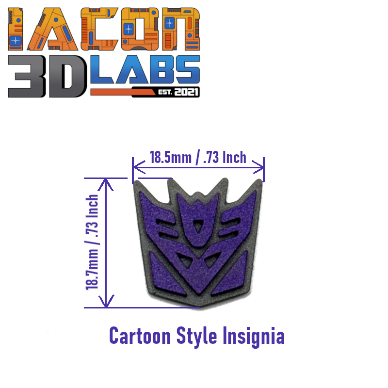 FT-31 Marauder Titan Class Decepticon Insignia (Toy or Cartoon Style) - Image 5