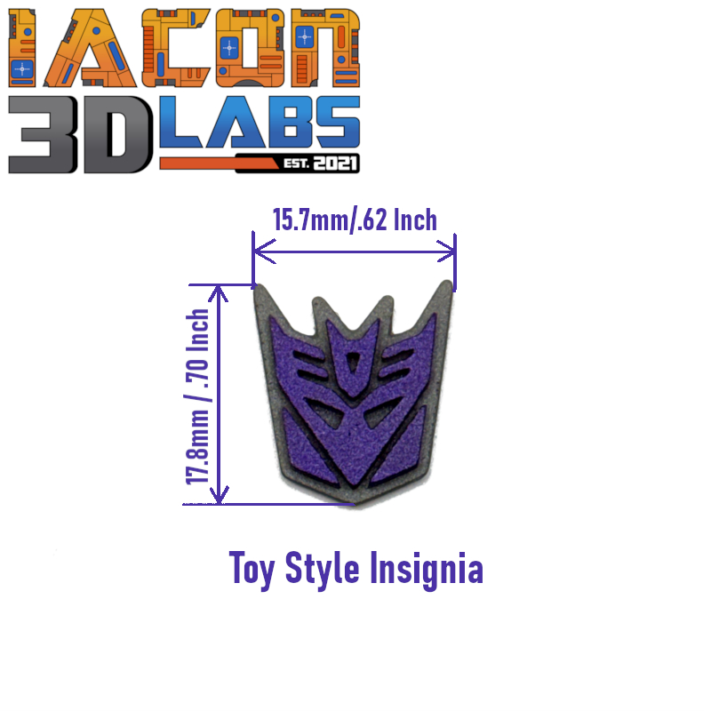 FT-31 Marauder Titan Class Decepticon Insignia (Toy or Cartoon Style) - Image 6