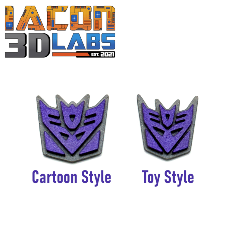 FT-31 Marauder Titan Class Decepticon Insignia (Toy or Cartoon Style)