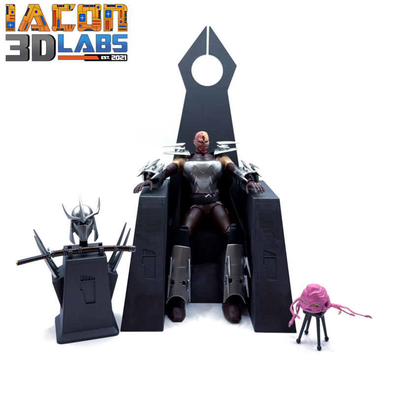 TMNT (2012 Cartoon) Ultimate Shredder & Throne Room Set - Image 3