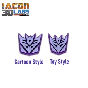 FT-32 Gargantus Titan Class Decepticon Insignia (Toy or Cartoon Style)