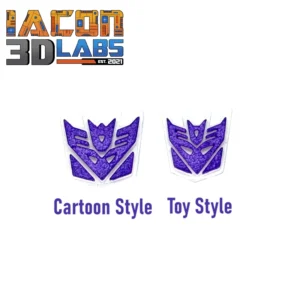 Titan Class Decepticon Insignia (Toy or Cartoon Style)