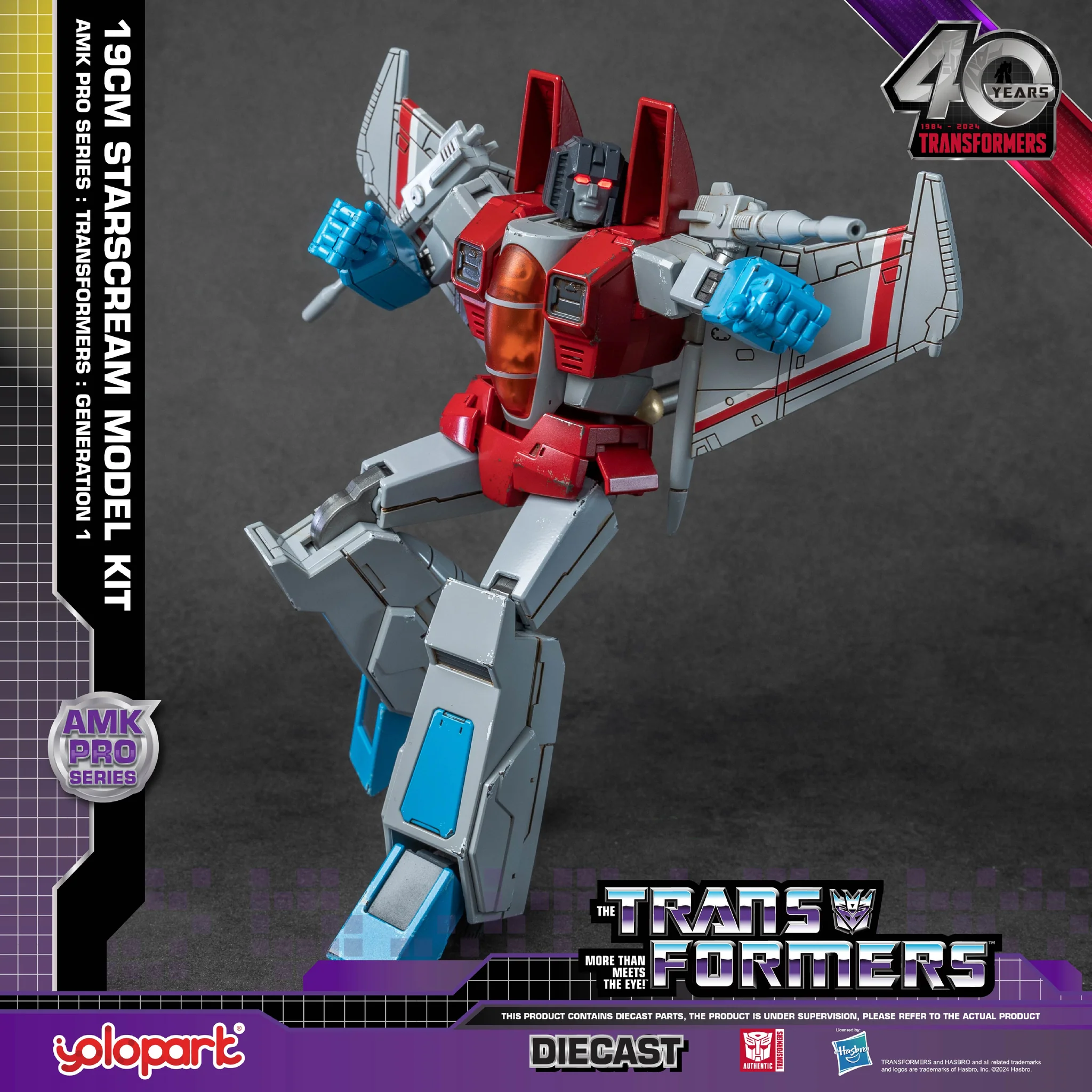 Yolopark TRANSFORMERS Generation One AMK PRO Series 19cm Starscream Model Kit - Image 2