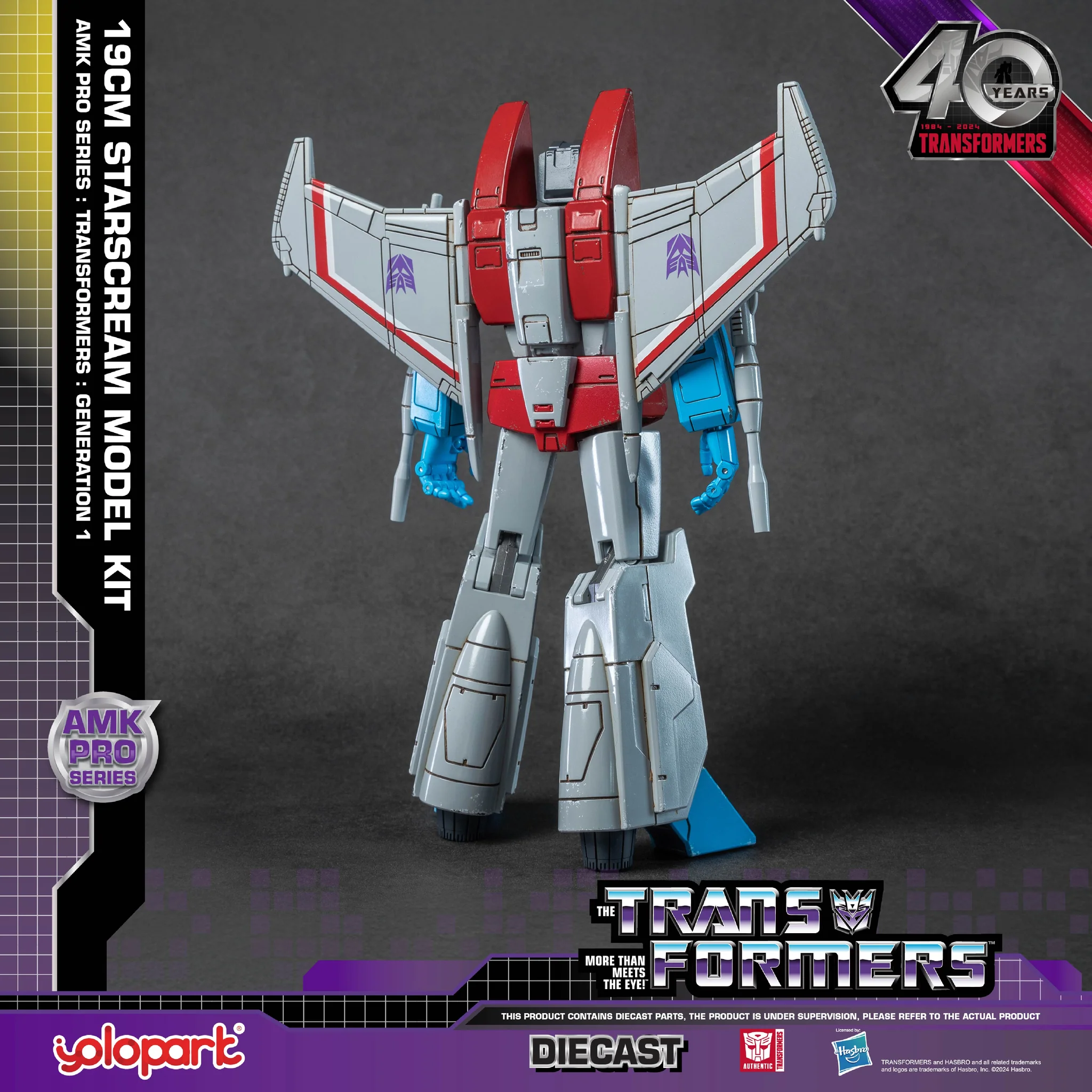 Yolopark TRANSFORMERS Generation One AMK PRO Series 19cm Starscream Model Kit - Image 5