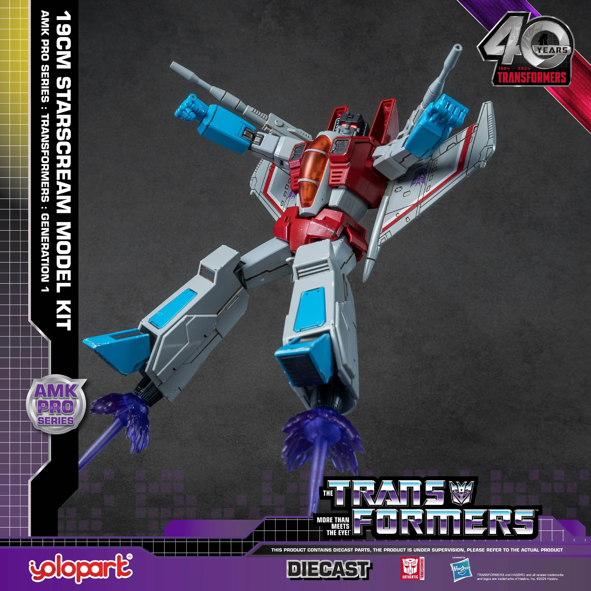 Yolopark TRANSFORMERS Generation One AMK PRO Series 19cm Starscream Model Kit - Image 4